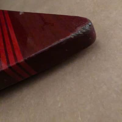 Custom Explorer-Type Electric Guitar LOADED - Gloss Red image 15