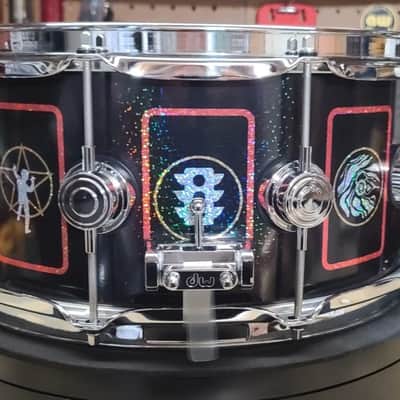 DW Anika Nilles / RUSH DRVD6514SVCBK 6.5"x14" Fifty Something Tour Tribute Snare Drum 2026 - Black Nickel over Brass image 6
