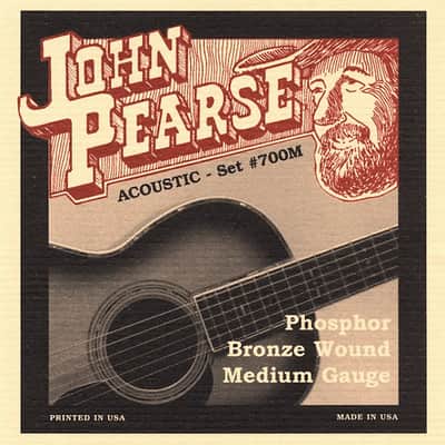 John Pearse 700M Strings Acoustic Strings Phosphor Bronze Medium 13-56 image 1