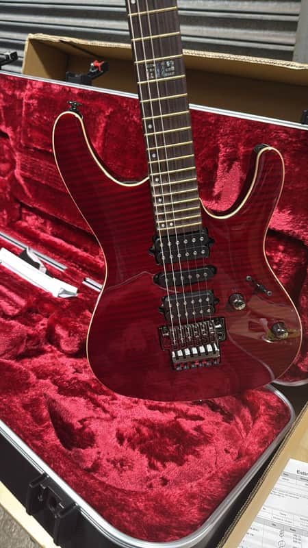 Ibanez KIKO100-TRR Kiko Loureiro Signature 2014 - Present - Transparent Ruby Red image 1