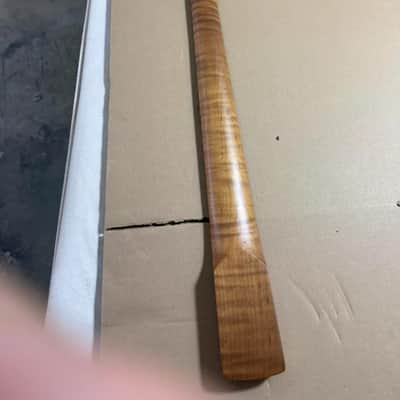 Roasted Flamed Maple Jazz Bass Neck - 20 Frets image 2