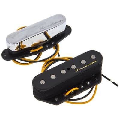Fender Vintage Noiseless Telecaster Pickups, Set of 2, Nickel and Black image 2