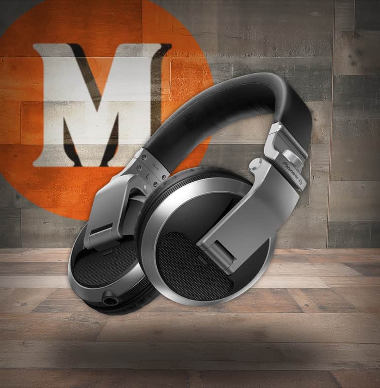 Pioneer DJ Over-Ear DJ Headphones - Silver (HDJ-X5-S) image 1