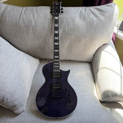 ESP LTD EC-1000 Deluxe FM with Ebony Fretboard 2019 - See Thru Purple image 6