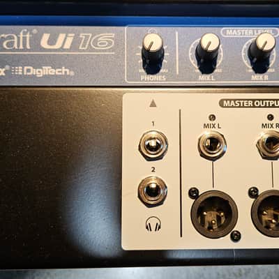 Soundcraft Ui-16 Rackmount 16-Channel Digital Mixer with WiFi Router 2010s - Blue/Silver image 2