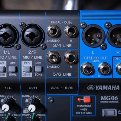 Yamaha MG06 6-Channel Analog Mixer image 2