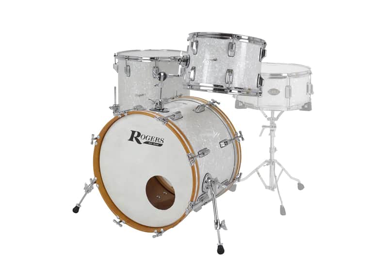 Rogers PT-0320HX-WMP Powertone 3pc 20x14/13x9/16x16 White Marine Pearl image 1