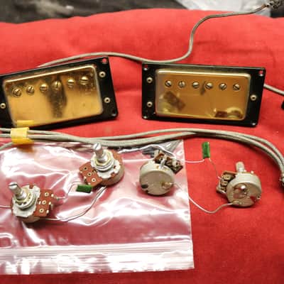 Vintage 1970s Ibanez Super 70 Humbucker Pickups & Wiring Assembly - Made in Japan image 1