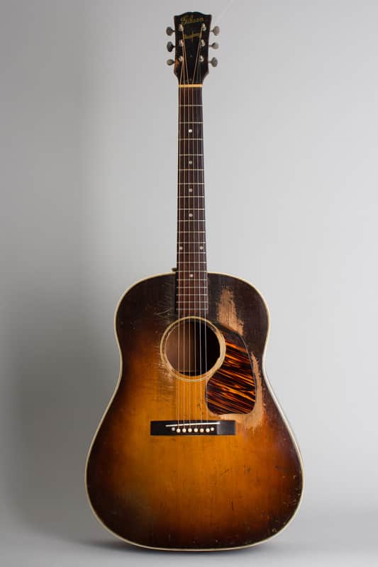 Gibson J-45 Banner owned and played by Bob Jones Acoustic Guitar (1943), ser. #929-36 (FON), black image 1