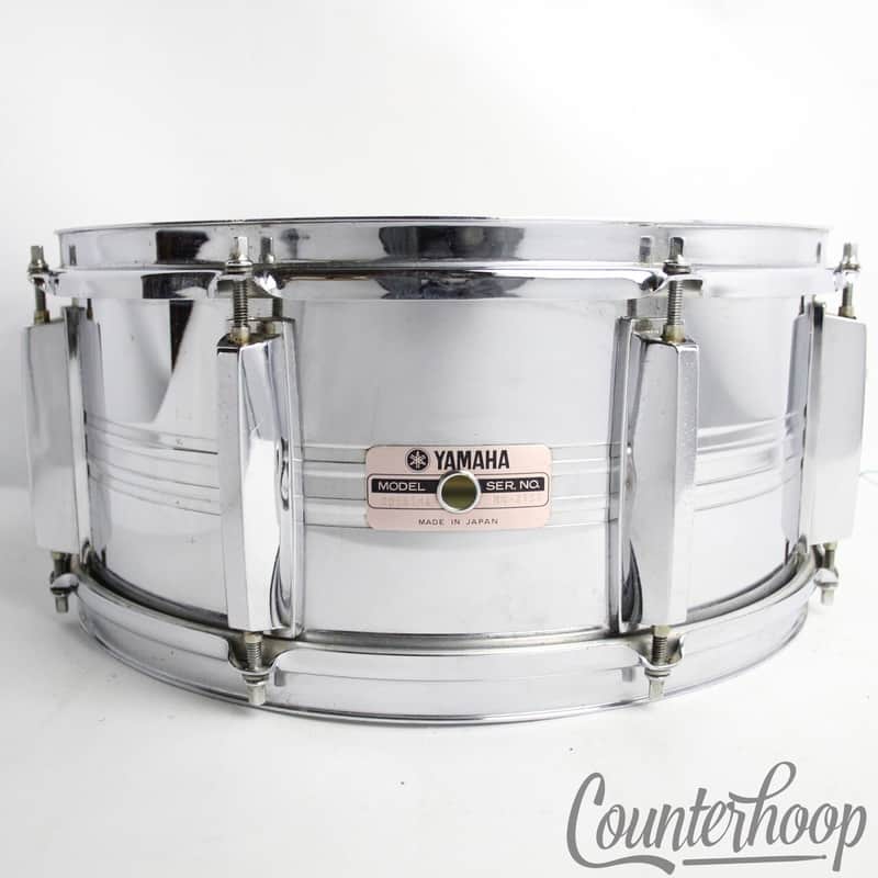 *Yamaha SD-565MA 14x6.5"Snare Drum Steel 8-Lug Chrome Vintage 80s Made In Japan* image 1