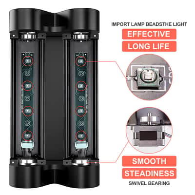 UKing Moving Head Light Effect, DJ Party Light, Disco Stage Light DMX512 with RGBW Lights for Bar, Christmas, Halloween Party image 8