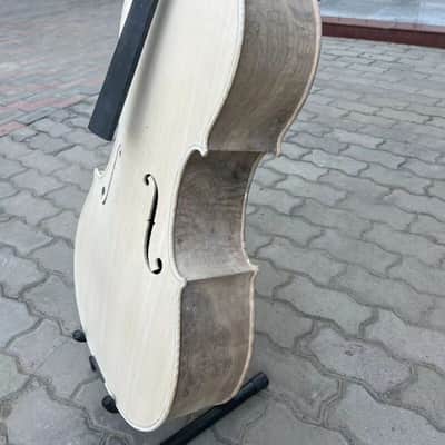 Professional song unfinished Cello 4/4 Solid Bird's eye maple back old spruce top image 4
