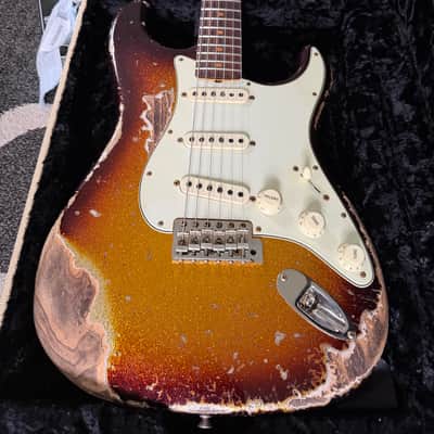 Fender 63 Stratocaster 2024 - Sunburst Sparkle Super Heavy Relic image 1