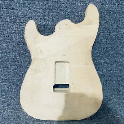 Unfinished Strat Style Guitar Body with 2 Point Bridge Mount image 4