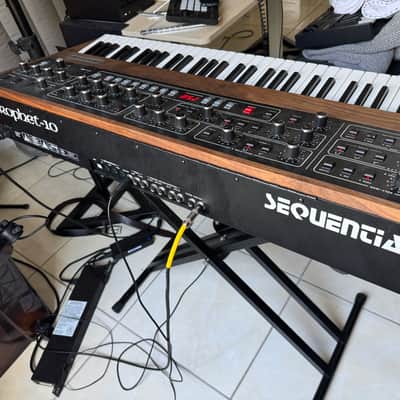Sequential Prophet-10 61-Key 10-Voice Polyphonic Synthesizer 2020 - Present - Black with Wood Sides image 1
