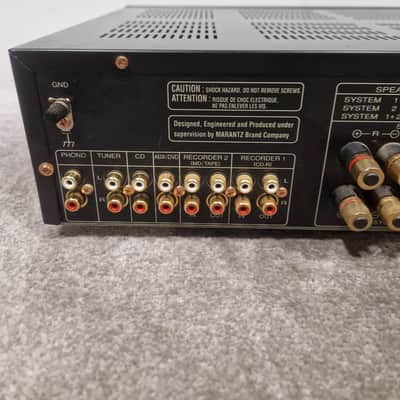 Marantz PM6002 - Integrated Amplifier - Black - Good w/ remote image 7