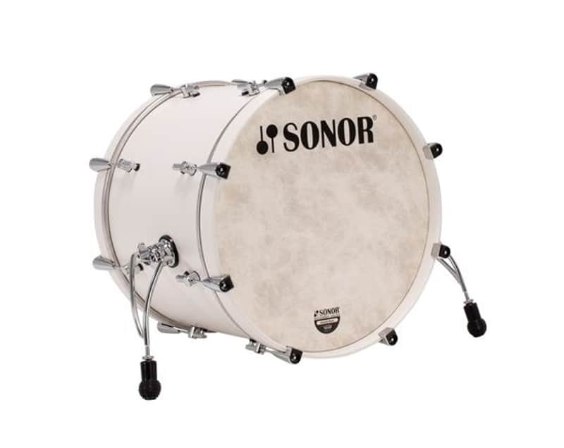 Sonor MOMENTUM Maple 20x15.75 BD No Mount Satin Pure White image 1