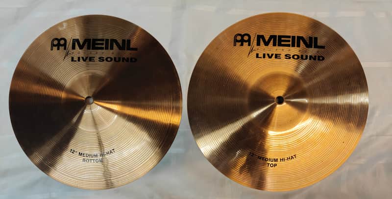 Meinl 12" Live Sound Hi-Hat Set – NOS Vintage Unbespielt – Top Zustand! image 1
