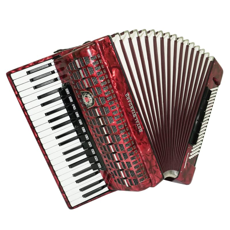 Royal Standard Full Size Piano Accordion 120 Bass made in Germany, Concert Akkordeon for Adults, New Straps and Soft Bag for Gift, 2666 image 1