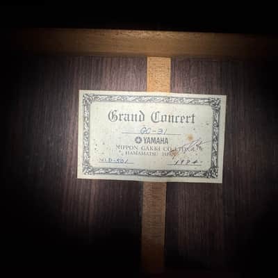 Yamaha GC-31 Grand Concert Solid Woods Toshihiro Kato - 1984 image 15