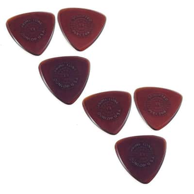 Dunlop Guitar Picks 6 Pack Primetone Small Tri Hand Sculpted Grip 1.3mm image 1
