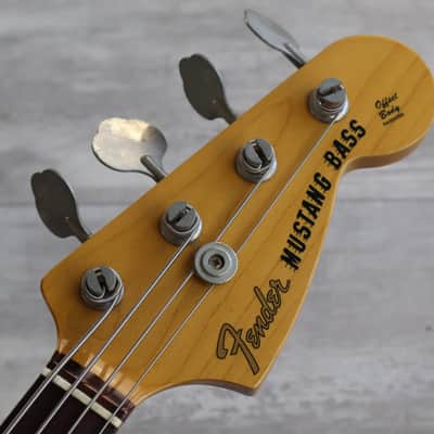 1999 Fender Japan MB98-70SD Mustang Bass (Fiesta Red) image 2