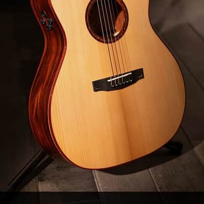 Cort Gold-A10 Cocobolo Grand Auditorium Acoustic/Electric Guitar Includes Hard Case, B-Stock image 6