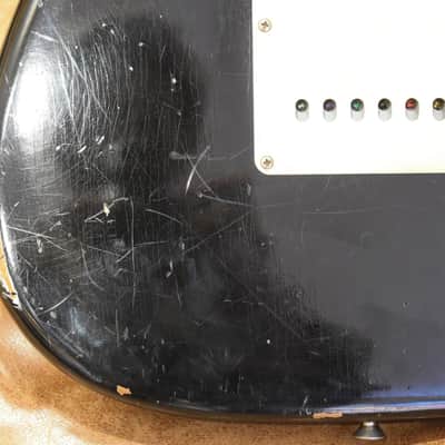 Fender Custom Shop Stratocaster 1956 Closet Classic Fat Roasted Neck Limited Edition Aged Black image 23