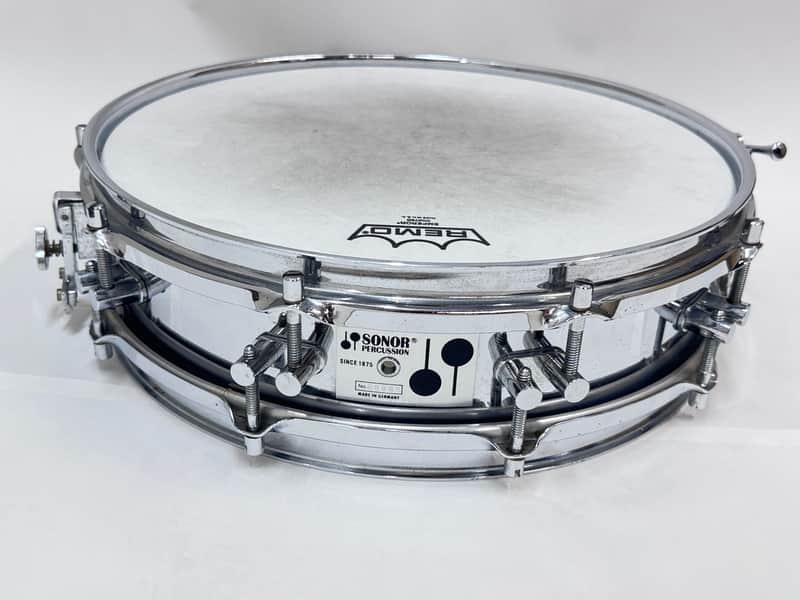VINTAGE SONOR Phonic Series D420 Ferromanganese Steel Snare Drum 14"x4" Steel image 1