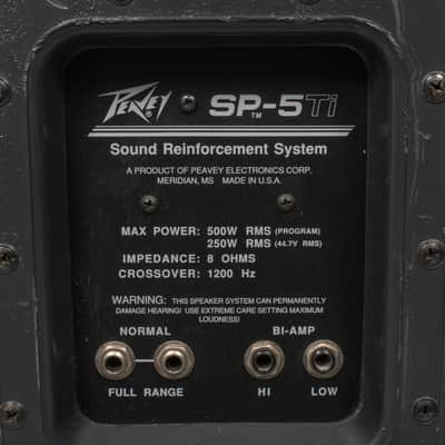 Peavey SP-5TI Passive PA Speaker Pair x1209 (USED) image 11