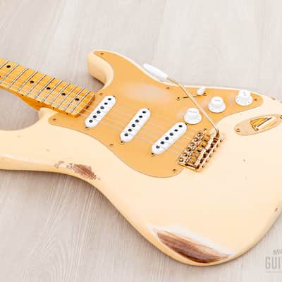 2023 Fender Custom Shop Limited Edition ‘55 Bone Tone Stratocaster Relic Aged Honey Blonde, Mary Kaye w/ Case, CoA image 10