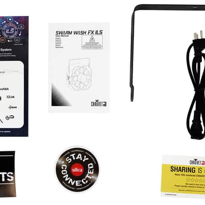 Chauvet DJ Swarm Wash FX ILS RGBAW+UV LED DMX Derby/Laser/Strobe Light+Carry Bag image 16