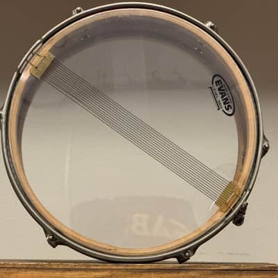1950's WFL 6.5" x 14 Supreme Concert Model Blue & Silver Duco Snare Drum NOB Hoops image 10