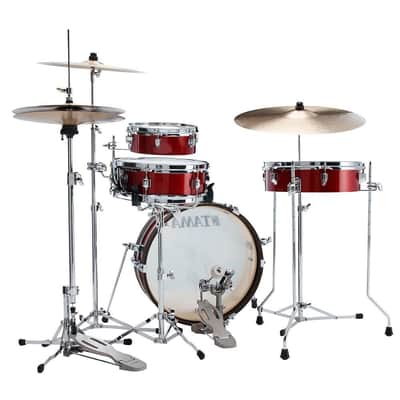 Tama Club-JAM Pancake 4pc Drum Set Burnt Red Mist image 4