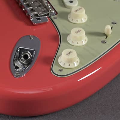Fender Custom Shop Stratocaster 1959 TCP Vintage Custom Faded Aged Fiesta Red image 6