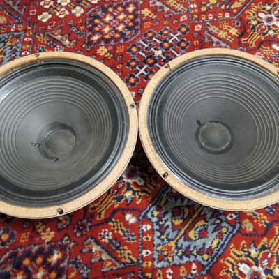1973 Celestion G12H-30 Greyback Speakers T1281 55hz Pulsonic Cones 30 Watt RARE PAIR image 5