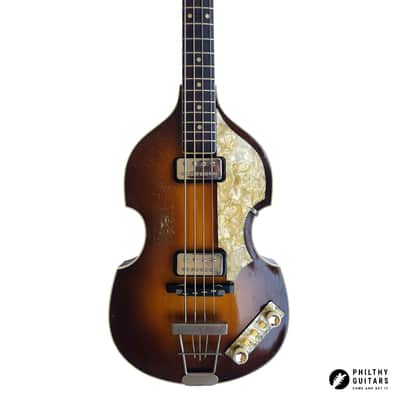 1964 Hofner 500/1 shortscale violin bass in Sunburst (Restauriert, Vintage, Hföern, Beatle) image 3
