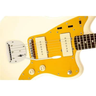 Squier J Mascis Jazzmaster Electric Guitar, with 2-Year Warranty, Vintage White, Laurel Fingerboard image 3