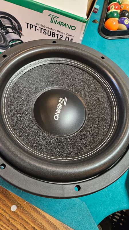 Timpano 12 Inch Subwoofer D4 1600 Watts Max Power Dual 4 Ohm, Subwoofer image 1