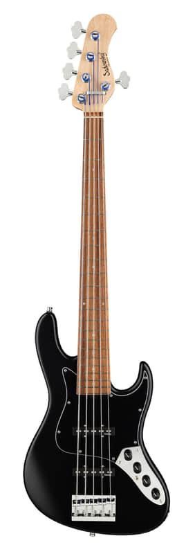 Sadowsky MetroLine 22-Fret Will Lee Bass, Red Alder Body, 5 String, Solid Black Satin image 1