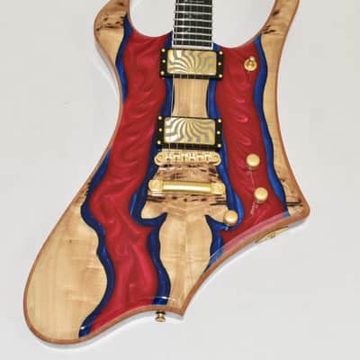 Wylde Audio Goregehn Blood River Burl Guitar B0118 image 2