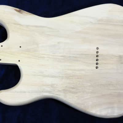 Mahogany Top / Aged Aspen Strat body Standard Hardtail 4lbs #3697 **IMPORTS INCLUDED image 7