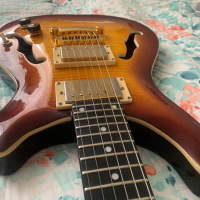 AIO Wolf KLP 45FM Electric Guitar - Honey Burst image 5