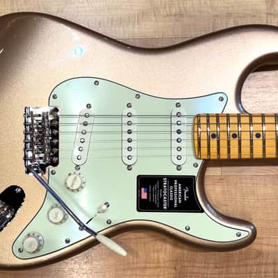 Fender American Professional Classic Stratocaster Electric Guitar 2025 - Faded Firemist Gold image 4