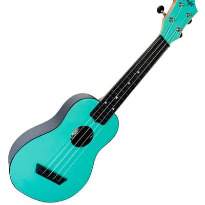 Flight TUS35 Light Blue Travel Soprano Ukulele New - plastic and a laminate linden top image 9