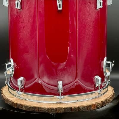 Remo Bravo 16x16" Floor Tom Acousticon R - 1990s - Deep Red Quadura image 5