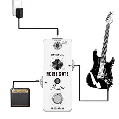 Rowin Guitar Noise Gate Pedal, 2 Mode (Hard/Soft) Noise Suppressor, True Bypass Mini Effect Pedal for Electric Guitar image 4