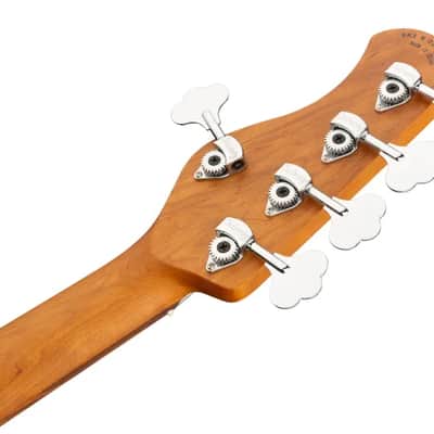 Sadowsky MetroExpress 21-Fret Vintage J/J Bass, Morado Fingerboard, 5-String - Solid Sage Green Metallic High Polish image 8
