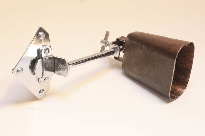Slingerland Cocktail Drum Slotted Plate with 6" Spade Arm and Cowbell 1960s / INSPECTED & TESTED image 1