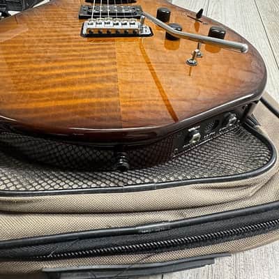 Godin 2010's xtSA Light Burst Flame w/ Gig Bag and Roland GI-10 and More! image 6